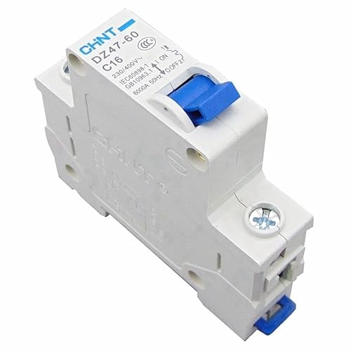 QIUSHIBO Leitungsschutzschalter Leistungsschalter Luftschalter MCB 1P 1A 2A 3A 4A 6A 10A 16A 20A 25A 32A 40A 50A 60A C65N DZ47 Circuit Breaker(1A) von QIUSHIBO