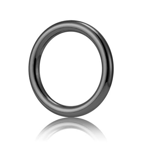 QIUTIMIY 15 Stück nahtlos verschweißte O-Ringe aus Metall, Mehrzweck-O-Ring-Beschläge für Hundehalsbänder, Makramee-Ringe,Pistolenschwarz,19 mm QIUTIMIY 15 Stück nahtlos verschweißte O-Ringe aus Metall, Mehrzweck-O-Ring-Beschläge für Hundehalsbänder, Makramee-Ringe,Pistolenschwarz,19 mm von QIUTIMIY