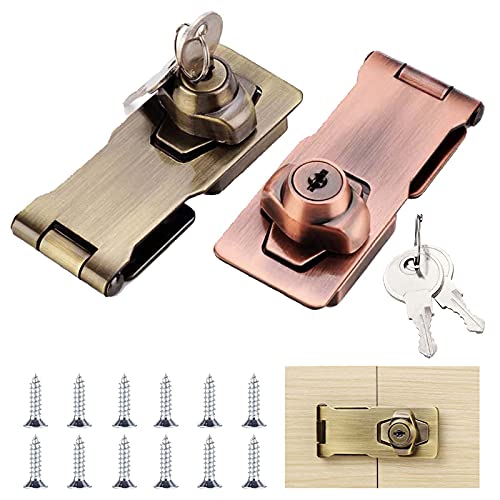 Sicherheits Überfalle 2 Stücke Hasp Lock Sicherheits überfalle Schloss Sicherheits Vorrichtung Lock Sicherheits Haspe Sicherheits Vorrichtung mit Schrauben Mit Schlüssel für Garagentor, Holzkiste Sicherheits Überfalle 2 Stücke Hasp Lock Sicherheits überfalle Schloss Sicherheits Vorrichtung Lock Sicherheits Haspe Sicherheits Vorrichtung mit Schrauben Mit Schlüssel für Garagentor, Holzkiste von SZQIUNUBI
