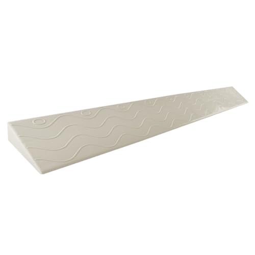 Türschwellenrampe Saugroboter Schwellenrampe, Staubsauger Roboter Rampe, Rampe Saugroboter, 99cm Längen Rampe Türschwelle, Rollstuhlrampe Türschwelle, Türschwellenrampe für Saugroboter 3cm creme von QIUWENSP