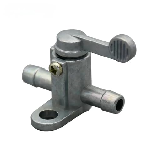 Benzinhahn Schalter 8mm 5/16'' Kraftstofftankhahn Gas Benzin Ventilschalter Passend für Honda Passend für Yamaha Dirt Bike Rasenmäher ATV PW50 PW80 Ventilpumpe Petcock von QIUYMGFG