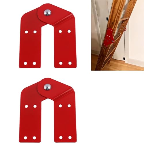 Dachbodenleiter Scharnier Fischgrätenleiter Spurstange Dachbodenleiter Zubehör (4 Stück) von QIXIN