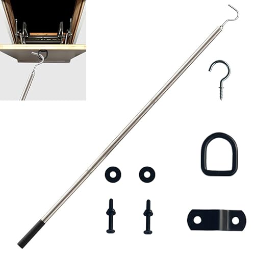 Haken Stange Dachboden,Pull Down System Kit,Dachbodenleiter-Teile, geeignet für die Restaurierung alter Dachbodenleiter Haken Stange Dachboden,Pull Down System Kit,Dachbodenleiter-Teile, geeignet für die Restaurierung alter Dachbodenleiter von QIXIN