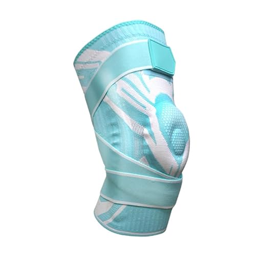 QIXUJAK Sport-Kniebandage mit Seitlichen Stützfedern – Kompressionsbandage für Läufer, Fitness & Post-OP, Atmungsaktiv, Verstellbar & Rutschfest, Schmerzlindernd, Unisex (Grün 1 Stück) von QIXUJAK