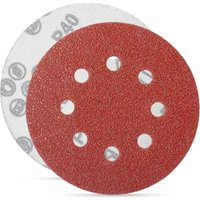 100 Stück Schleifscheiben, Schleifscheiben, Körnung 125 mm, ideal zum Schleifen/Polieren/Entrosten, HSDPS5M100,40 von QIYAO