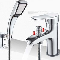 Duschmischbatterie - Einloch-Duscharmatur mit heißem und kaltem Wasser und doppeltem Verwendungszweck - Legierung - Warm- und Duschmischbatterie - Einloch-Duscharmatur mit heißem und kaltem Wasser und doppeltem Verwendungszweck - Legierung - Warm- und von QIYAO