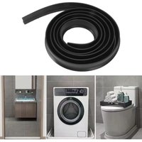 Flexibles selbstklebendes Wassertrennband tpe Dusche Nass- und Trockentrennung Badezimmerzubehör 3 Meter Schwarz von QIYAO
