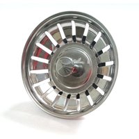 Qiyao - 80 mm Abdeckkorb für Küchenspüle – Universalsieb aus Edelstahl, aufklappbare Korbabdeckung – spülmaschinenfest, keine Verstopfung oder von QIYAO