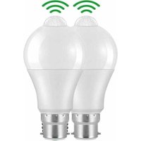 Qiyao - B22 Bajonett-LED-Glühbirne mit Bewegungsmelder, 12 w, 1020 lm, Kaltweiß 6000 k, cir 85, IP42, wasserdicht, energiesparend, nicht dimmbar Qiyao - B22 Bajonett-LED-Glühbirne mit Bewegungsmelder, 12 w, 1020 lm, Kaltweiß 6000 k, cir 85, IP42, wasserdicht, energiesparend, nicht dimmbar von QIYAO