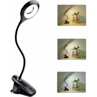 Qiyao - Clip-on Leselampe, dimmbares Clip-on Leselicht, Touch Control USB-Nachttischlampe mit Klemme für Kinder - RWClip-on Leselampe Qiyao - Clip-on Leselampe, dimmbares Clip-on Leselicht, Touch Control USB-Nachttischlampe mit Klemme für Kinder - RWClip-on Leselampe von QIYAO