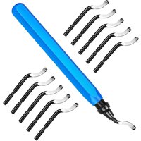 Ebavureur Outil D'ébavurage, Burr Remover Kit avec 10 BS1010 Lames de Rechange, Ebavurage Manuel 360 ° Rotatif Deburr pour l'impression 3D, von QIYAO
