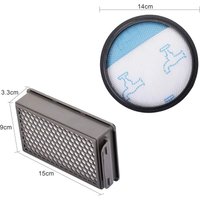 HEPA-Filter für Rowenta/Moulinex/Tefal Compact Power Cyclonic Staubsauger, Filtersystem Ersatzzubehör ZR005901 2 Stück von QIYAO