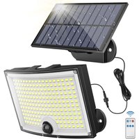 Lampe Solaire Extérieur Detecteur de Mouvement【202 led 3 Mode 210°Iluminació IP65】 Lumiere Solaire Exterieur Spot Led Extérieur Projecteur Exterieur von QIYAO