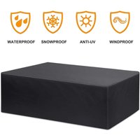 Qiyao - Schutzhülle Gartenmöbel Abdeckung Wasserdicht Gartentisch für Gartenmöbel Loungebereich Atmungsaktive Abdeckung Sitze Gartentische und von QIYAO