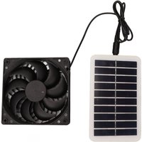 Qiyao - Solar Power Panel Abluftventilator 15W Solar Panel Ventilator für Gewächshaus Haustierhaus von QIYAO