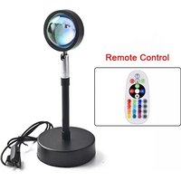 Sonnenuntergangslampe, LED-Sonnenuntergangsprojektor – 15 Farben, 360°-Drehung, dekorative Atmosphäre für das Schlafzimmer Sonnenuntergangslampe, LED-Sonnenuntergangsprojektor – 15 Farben, 360°-Drehung, dekorative Atmosphäre für das Schlafzimmer von QIYAO