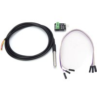 Temperatursensor-Modul-Kit mit 1 m Kabel, wasserdichter Edelstahlsonde, Chip-Temperatursensor für Arduino und Raspberry Pi Temperatursensor-Modul-Kit mit 1 m Kabel, wasserdichter Edelstahlsonde, Chip-Temperatursensor für Arduino und Raspberry Pi von QIYAO