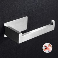 Toilettenpapierhalter, selbstklebender Toilettenpapierhalter aus Edelstahl, für Küche und Badezimmer - 1 - rw Toilettenpapierhalter von QIYAO