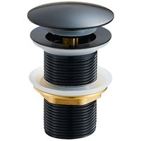 Universal Ablaufstopfen ohne Überlauf, schwarzer Ablaufstopfen für Spüle Universal Ablaufstopfen ohne Überlauf, schwarzer Ablaufstopfen für Spüle von QIYAO