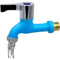 Waschtisch-Mischbatterie, 2,0 MPa wassersparender Waschbeckenhahn, 1/2 Kaltwasserhahn, langlebig – Blau Waschtisch-Mischbatterie, 2,0 MPa wassersparender Waschbeckenhahn, 1/2 Kaltwasserhahn, langlebig – Blau von QIYAO