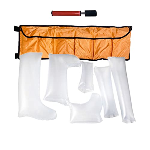 Erste Hilfe Luftschienen Kits, Aufblasbare Kunststoffschiene, 6er Set, Vollbein Für Den Notfall im Freien von CHOYTONG