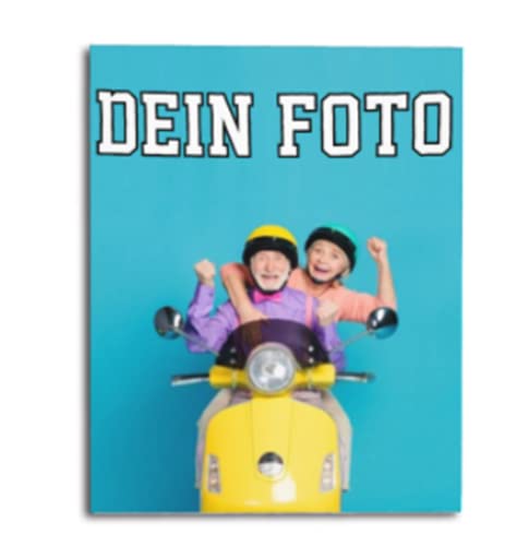 QIYI Fotowandbild, Ihr Leinwand mit eigenem Bild/Text/Name selbst gestalten, mit Keilrahmen Wandbild, Wand-Deko/Geschenk-Idee，40 * 50cm im Hochformat von QIYI