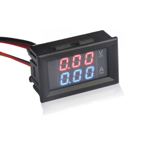 DSN-VC288 DC100V 10A LED Dual Digital Voltmeter Spannungsprüfer Tester Blau + Rot von QIYQTIG