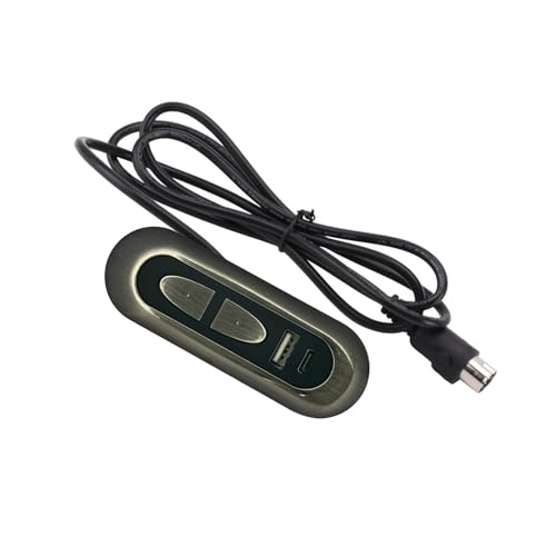 QIYUDUOLA Elektrische Liegestuhlschalter mit 2 Tasten, Steuerschalter mit USB-Lade-Schnittstellen, Power Recliner Controller von QIYUDUOLA
