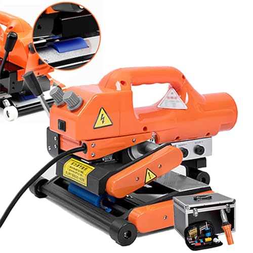 1100 W Heißkeilschweißgerät, Automatisches Geomembran-Schweißgerät (0–450 °C), Druck Und Temperatur Einstellbar + Schweißen Glatt/fest/rutschfest, PVC-HDPE-Kunststoffschweißgerät,SteelRoller,20cm von QIeCny