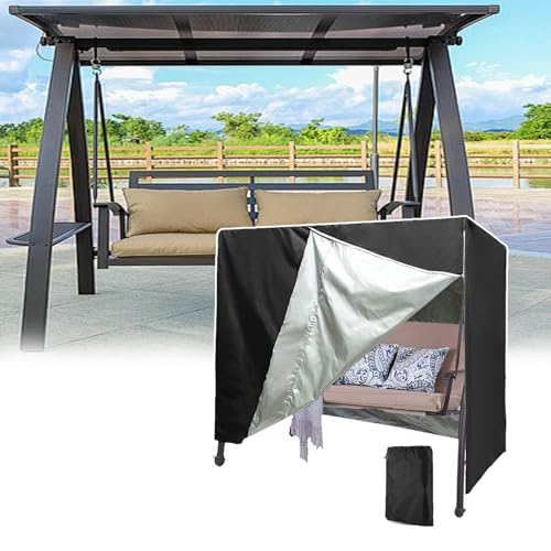 Bezug Für Gartenschaukel, Bezug Für Schaukelhängematte, 210D Oxford-Gewebe, Einfach Zu Falten Und Zu Tragen, Lichtblockierender Effekt, Wasserdicht, Sonnenbeständig Und Staubdicht ,170*61*117cm von QIeCny