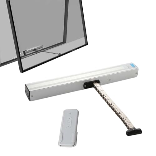 DC24V Automatischer Fensteröffner Hub, Elektrischer Kettenfensteröffner mit Fernbedienung, Hub 400mm-Drehmoment: 600, Regensensor, für Dachfenster, Gewächshaus und Dachlüftung,400mm von QIeCny