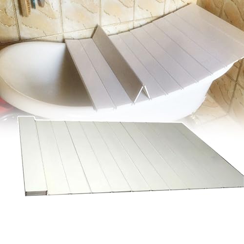 Klappbare Badewannenablage, Badewannenbrett-Isolierung, 304 Edelstahl-Schraubenversiegelte Kanten, Staub, Kein Bohren Erforderlich, Ca. 4,5 Kg Tragkraft,76cm,70cm Klappbare Badewannenablage, Badewannenbrett-Isolierung, 304 Edelstahl-Schraubenversiegelte Kanten, Staub, Kein Bohren Erforderlich, Ca. 4,5 Kg Tragkraft,76cm,70cm von QIeCny
