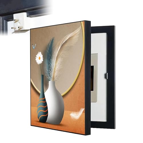 Sicherungskasten-Abdeckungsschrank, Verteilerkasten-Dekorationsmalerei, Instrumententafel Verbergen + Berührung Des Messgeräts Verhindern, Keine Stanzlöcher Erforderlich,50×70cm,C von QIeCny