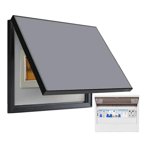 Sicherungskasten-Abdeckungsschrank (allgemein), Sicherungskasten-Abdeckung (einfarbig), Versteckte Linien + Einfaches Öffnen Und Schließen, Geringe Beschädigung Der Wand,80×60cm,B von QIeCny