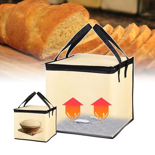 Teigofen Mit Heizung (20–50 L), Vielseitiger Teiggärschrank, Gleichmäßige Erwärmung + Temperaturregelung (hohe Und Niedrige Einstellungen), Flecken Leicht Zu Reinigen, Brot Backen,20L von QIeCny