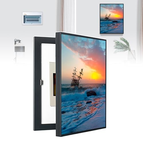 Versteckte Lackierung Für Schalttafeln, Abdeckung Für Schalttafeln (Wandmontage), Glatte Klappabdeckung/Versteckter Zählerkasten, Nahtlose Nägel + Kein Verblassen Und Verziehen,40 × 50 cm von QIeCny
