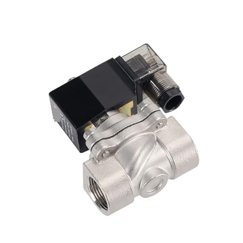 QJAQOFMC 3/4 "normalerweise geschlossenes Magnetventil aus Edelstahl DN20 Wasserdichtes Magnetventil mit LED-Betriebsanzeige 24 V 12 V 220 V 110 V(BSP_12VDC_EPDM-Seal) von QJAQOFMC