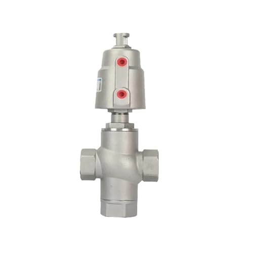 DN50 3 Way Pneumatic Seat Valve 16bar Normally Closed Pneumatic Actuator Angle Seat Valves For Steam Gas Oil(Single Acting) von QJAQOFMC