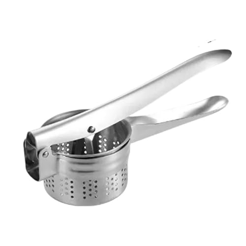 Stampfer Ricer Presse Kartoffelpüree Edelstahl Zerkleinern Püree Obst Gemüse SqueezerJuicer Maker Küche(Side hole1) von QJAQOFMC