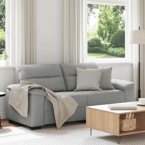 QJBSAVVA 2-Sitzer Sofa Wolkengrau 140 cm Stoff Sofa mit Breiten Armlehnen und Dicker Polsterung Robuster Holz-Metall Gestell Bequem für Wohnzimmer Büro Gästezimmer QJBSAVVA 2-Sitzer Sofa Wolkengrau 140 cm Stoff Sofa mit Breiten Armlehnen und Dicker Polsterung Robuster Holz-Metall Gestell Bequem für Wohnzimmer Büro Gästezimmer von QJBSAVVA