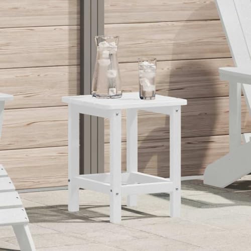 QJBSAVVA Adirondack Beistelltisch Weiß 38x38x45 cm HDPE Modernes Design Robuster Outdoor Tisch für Garten Balkon und Terrasse QJBSAVVA Adirondack Beistelltisch Weiß 38x38x45 cm HDPE Modernes Design Robuster Outdoor Tisch für Garten Balkon und Terrasse von QJBSAVVA