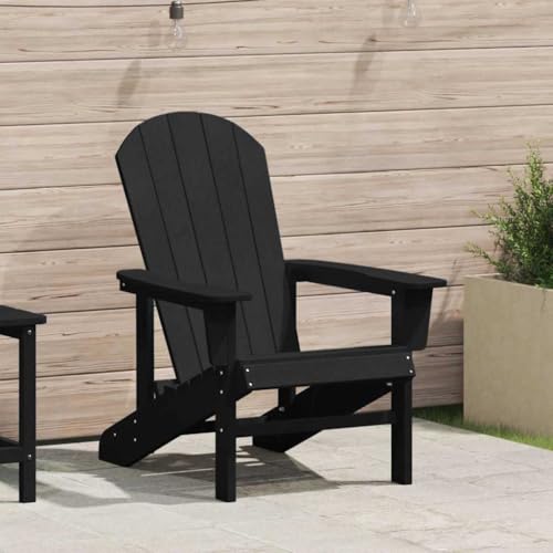 QJBSAVVA Adirondack Stuhl Schwarz 82 x 74 x 90 cm Gartenstuhl aus HDPE mit Neigbarer Rückenlehne Wetterbeständig & Langlebig für Terrasse Balkon und Garten QJBSAVVA Adirondack Stuhl Schwarz 82 x 74 x 90 cm Gartenstuhl aus HDPE mit Neigbarer Rückenlehne Wetterbeständig & Langlebig für Terrasse Balkon und Garten von QJBSAVVA
