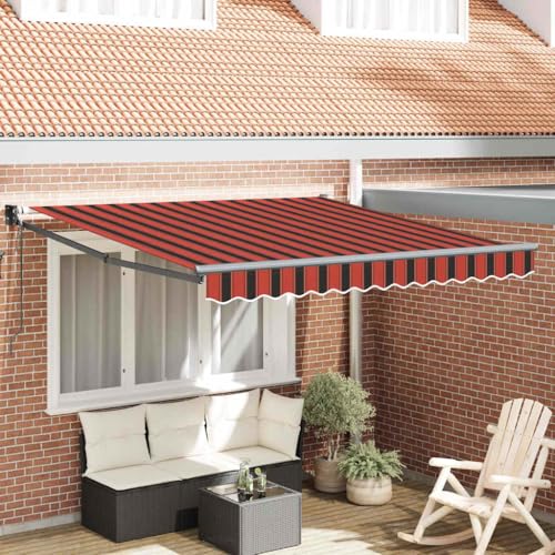 QJBSAVVA Automatische Einziehbare Markise in Orange und Grau 300 x 250 cm und wasserabweisend für Terrasse Balkon und Garten QJBSAVVA Automatische Einziehbare Markise in Orange und Grau 300 x 250 cm und wasserabweisend für Terrasse Balkon und Garten von QJBSAVVA