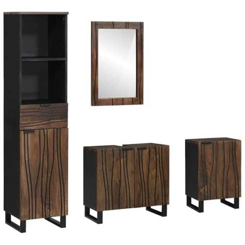 QJBSAVVA Badezimmermöbel Set 4 teilig Weiß Modernes Design mit Spiegelschrank Waschbeckenunterschrank und Ständern 38 x 33 x 160 cm Praktischer Stauraum für kleine und große Badezimmer QJBSAVVA Badezimmermöbel Set 4 teilig Weiß Modernes Design mit Spiegelschrank Waschbeckenunterschrank und Ständern 38 x 33 x 160 cm Praktischer Stauraum für kleine und große Badezimmer von QJBSAVVA