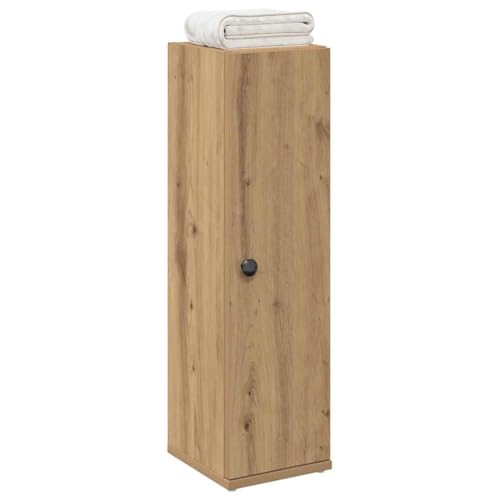 QJBSAVVA Badezimmerschrank mit Rollenhalter Artisan-Eiche 20,5x22x72 cm Stilvoller Badschrank mit Stauraum und Toilettenpapierhalter Funktional und Pflegeleicht für Bad WC und Gästezimmer von QJBSAVVA