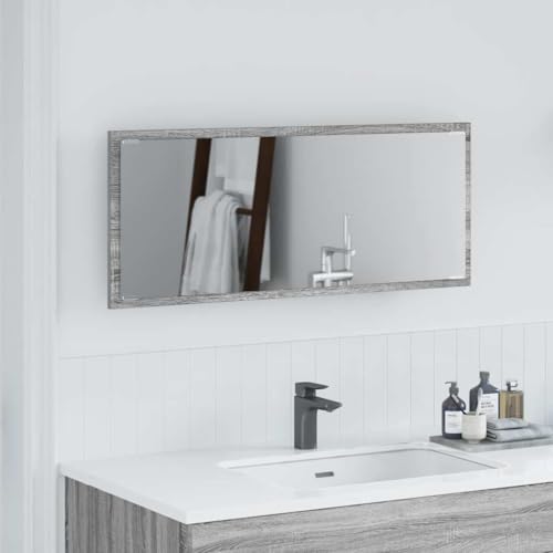 QJBSAVVA Badezimmerspiegel mit LED Beleuchtung Grau Sonoma 90 x 37 cm Moderner Wandspiegel mit USB Anschluss Praktisch für Schminken und Styling QJBSAVVA Badezimmerspiegel mit LED Beleuchtung Grau Sonoma 90 x 37 cm Moderner Wandspiegel mit USB Anschluss Praktisch für Schminken und Styling von QJBSAVVA