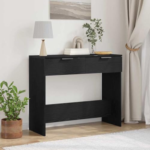 QJBSAVVA Beistelltisch Moderner Akzenttisch in Schwarzeiche 90x36x75 cm Platzsparend & Vielseitig für Wohnzimmer Büro oder Schlafzimmer QJBSAVVA Beistelltisch Moderner Akzenttisch in Schwarzeiche 90x36x75 cm Platzsparend & Vielseitig für Wohnzimmer Büro oder Schlafzimmer von QJBSAVVA