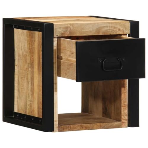 QJBSAVVA Bett Beistelltisch Beistelltisch Couch Couchtisch Nachtschränkchen - Nachttisch 40x35x40 cm Raues Mango-Massivholz für Badezimmer Balkon Wohnzimmer Schlafzimmer QJBSAVVA Bett Beistelltisch Beistelltisch Couch Couchtisch Nachtschränkchen - Nachttisch 40x35x40 cm Raues Mango-Massivholz für Badezimmer Balkon Wohnzimmer Schlafzimmer von QJBSAVVA