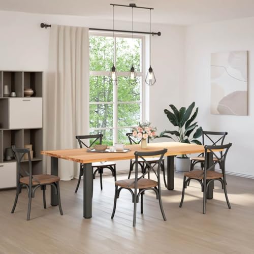 QJBSAVVA Bistrotisch Kleiner Küchentisch Bartisch Esstisch Klein - Esstisch Hellbraun 240x120x74 cm Massivholz Eiche Rechteckig für Living Room Camping Balcony Kitchen QJBSAVVA Bistrotisch Kleiner Küchentisch Bartisch Esstisch Klein - Esstisch Hellbraun 240x120x74 cm Massivholz Eiche Rechteckig für Living Room Camping Balcony Kitchen von QJBSAVVA