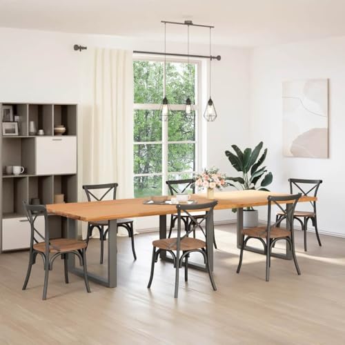 QJBSAVVA Bistrotisch Kleiner Küchentisch Campingtisch Computertisch - Esstisch Hellbraun 320x120x74 cm Massivholz Eiche Rechteckig für Dining Room Living Room Camping Balcony QJBSAVVA Bistrotisch Kleiner Küchentisch Campingtisch Computertisch - Esstisch Hellbraun 320x120x74 cm Massivholz Eiche Rechteckig für Dining Room Living Room Camping Balcony von QJBSAVVA